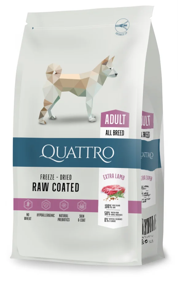 Quattro Dog Small Breed No Grain Adult Miel 7 kg