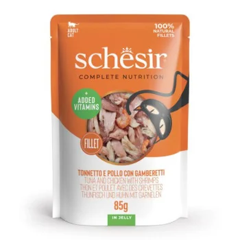 Schesir Cat Plic Pui/Sunca in Jelly 70 G