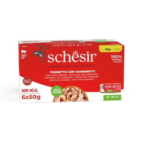 Schesir Ton/Creveti in Jelly 6x50 G